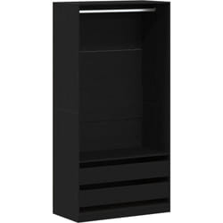 Armoire en Chêne Noir - 100 x 50 x 200 cm - En bois d'ingénierie Vidaxl