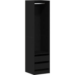 Armoire - Chêne noir, 50 x 50 x 200 cm, en bois d'ingénierie Vidaxl
