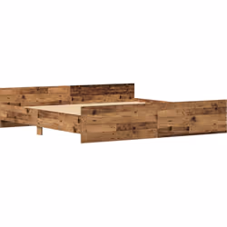 Ce cadre de lit en bois rustique est parfait pour la robustesse et le style, t'offrant un sommeil douillet pour deux. Avec sa ...
