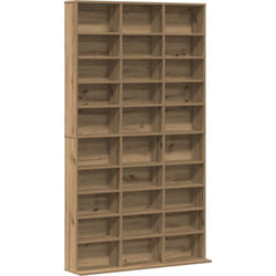 Meuble cd en chêne artisanal - 101x23x177.5 cm en bois d'ingénierie Vidaxl