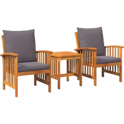 Cet ensemble de salle à manger d'extérieur vient avec deux fauteuils stylés et une table bien conçue, parfait pour des repas ...