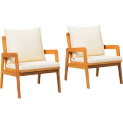 Découvrez les chaises de jardin vidaXL, en bois d'acacia massif - elles ajoutent confort et style où que ce soit. Parfaites p ...
