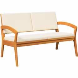 Ce banc de jardin crème blanc allie style et fonctionnalité, c'est un excellent ajout à n'importe quel balcon ou jardin. Fait ...