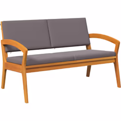 Ce banc extérieur est une super option, alliant style moderne et praticité. Faite en bois d'acacia résistant avec des coussin ...