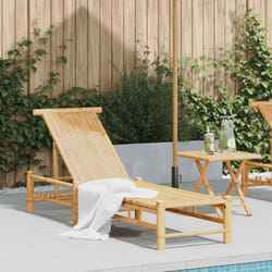 Vidaxl - Chaise longue 55x199x30 cm bambou