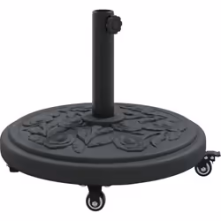 Cette base de parasol ronde est faite pour garder vos parasols d'extérieur en sécurité, même avec un léger vent. Elle est en  ...