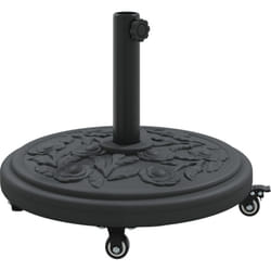 Base de Parasol avec Roues pour Pôles Ø38-48 mm 13 kg Ronde Vidaxl