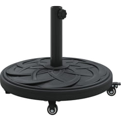 Base de parasol avec roues pour poteaux Ø38-48 mm de 13 kg Rond Vidaxl