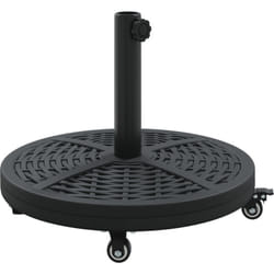 Base de Parasol avec Roues pour Poteaux Ø38-48 mm 13 kg Rond Vidaxl