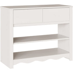 Table console 'drammen' Blanche 89,5x37x73 cm en bois massif de pin Vidaxl