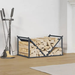 vidaXL Porte-bois de chauffage 70x43x34,5 cm - Anthracite