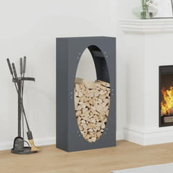 Vidaxl - Portant de bois chauffage anthracite 50x23x100 cm