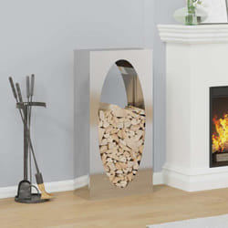 Portant de bois de chauffage 50x23x100 cm acier inoxydable - Vidaxl