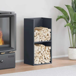 Vidaxl - Portant de bois chauffage anthracite 40x30x80 cm