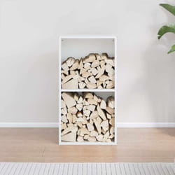 Vidaxl - Portant de bois chauffage blanc 40x30x75 cm