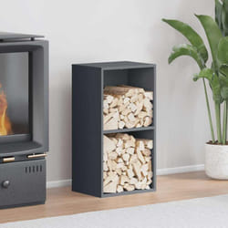 Vidaxl - Portant de bois chauffage anthracite 40x30x75 cm