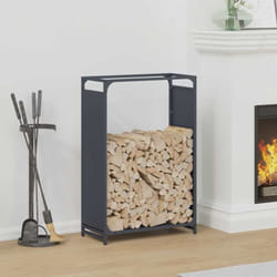 Portant de bois chauffage anthracite 60x28x90 cm - Vidaxl