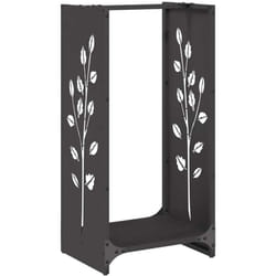 Vidaxl - Portant de bois chauffage noir 40x30x80 cm