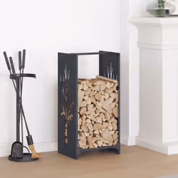 Gardez vos bûches bien rangées et faciles d'accès grâce à ce support robuste et stable pour le bois de chauffage ! Robuste et ...