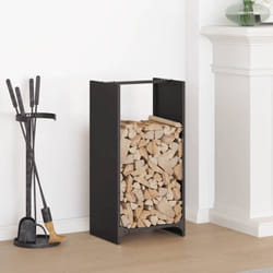 Vidaxl - Portant de bois chauffage noir 40x30x80 cm