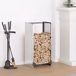 Gardez vos bûches bien rangées et faciles d'accès grâce à ce support robuste et stable pour le bois de chauffage ! Matériau d ...