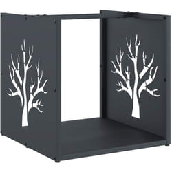 Vidaxl - Portant de bois chauffage anthracite 40x40x40 cm