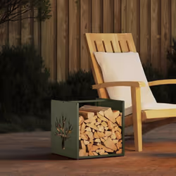 Gardez vos bûches bien rangées et faciles d'accès grâce à ce support robuste et stable pour le bois de chauffage ! Robuste et ...
