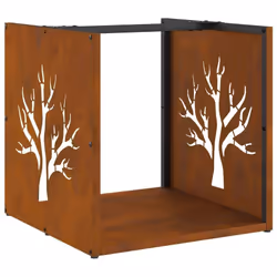 Gardez vos bûches bien rangées et faciles d'accès grâce à ce support robuste et stable pour le bois de chauffage ! Matériau d ...