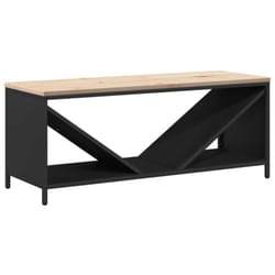 Vidaxl - tagère à bois de chauffage avec plateau en bois noir