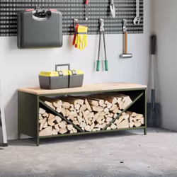 Gardez vos bûches bien rangées et faciles d'accès grâce à ce support robuste et stable pour le bois de chauffage ! Robuste et ...