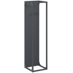 Portant de bois chauffage anthracite 25x25x100 cm Vidaxl