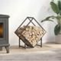 vidaXL Portant de bois chauffage anthracite 60x25x60 cm 864281