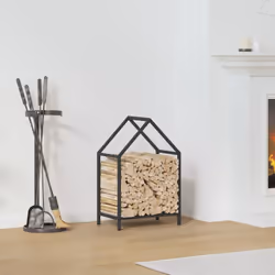 Gardez vos bûches bien rangées et faciles d'accès grâce à ce support robuste et stable pour le bois de chauffage ! Robuste et ...