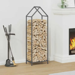 vidaXL Porte-bois de chauffage 40x25x120 cm - Anthracite