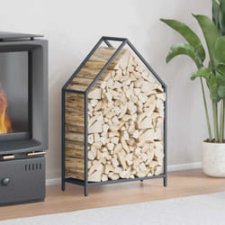 Portant de bois chauffage anthracite 60x25x90 cm - Vidaxl