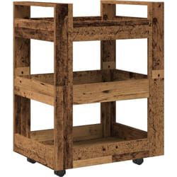 Vidaxl - Chariot de cuisine en bois ancien 60x45x80 cm en bois d'ingénierie