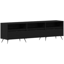 Meuble tv Chêne noir 150 x 30 x 44.5 cm Bois d'ingénierie Vidaxl