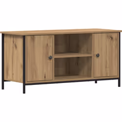Le support TV moderne en chêne massif est un super mélange de style et de pratique qui booste l'ambiance de ton salon. Fait e ...