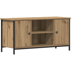 Meuble tv Artisan Chêne 100x40x50 cm Bois d'ingénierie et Acier Vidaxl