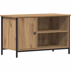 Le meuble de divertissement moderne en chêne artisanal mixe parfaitement style et fonction. Il éclaire votre espace de vie to ...