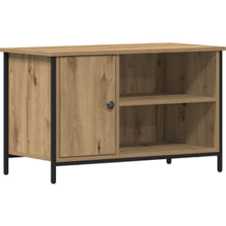 Meuble tv en chêne artisan de 80x40x50 cm en bois d'ingénierie et acier Vidaxl