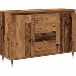 Ce buffet en bois champêtre montre un super savoir-faire avec un design pratique, parfait pour les salles à manger et les sal ...