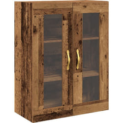 Vidaxl - Armoire murale avec portes en verre bois ancien 69,5x34x90 cm