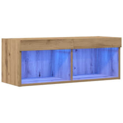 Vidaxl - Meuble tv chêne artisanal 80 x 30 x 30 cm Bois d'ingénierie