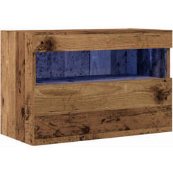 Vidaxl - Meuble tv avec éclairage led Bois ancien 60x30x40 cm