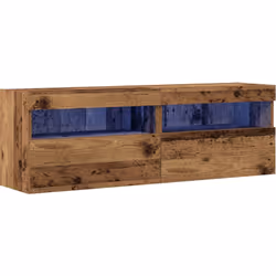 Ce Centre de divertissement rectangulaire rustique mixe style et praticité, idéal pour toute pièce de vie, surtout un coin di ...