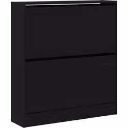 Cette étagère contemporaine en chêne noir combine style et fonction, ce qui en fait un super choix pour ranger tes chaussures ...