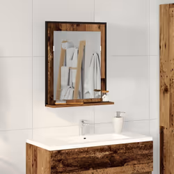 Cette armoire miroir murale rustique est super stylée et pratique pour n'importe quelle salle de bain. Avec sa belle finition ...