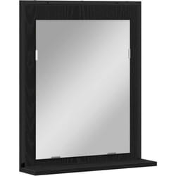 Miroir de salle de bain avec étagère Chêne noir 50 x 12 x 60 cm Vidaxl