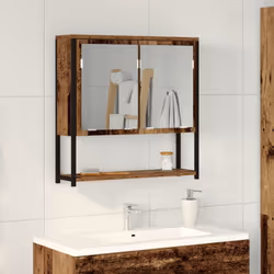 Cette vanité rustique en vieux bois est le parfait mélange de style et de fonction, elle est géniale pour ceux qui veulent am ...